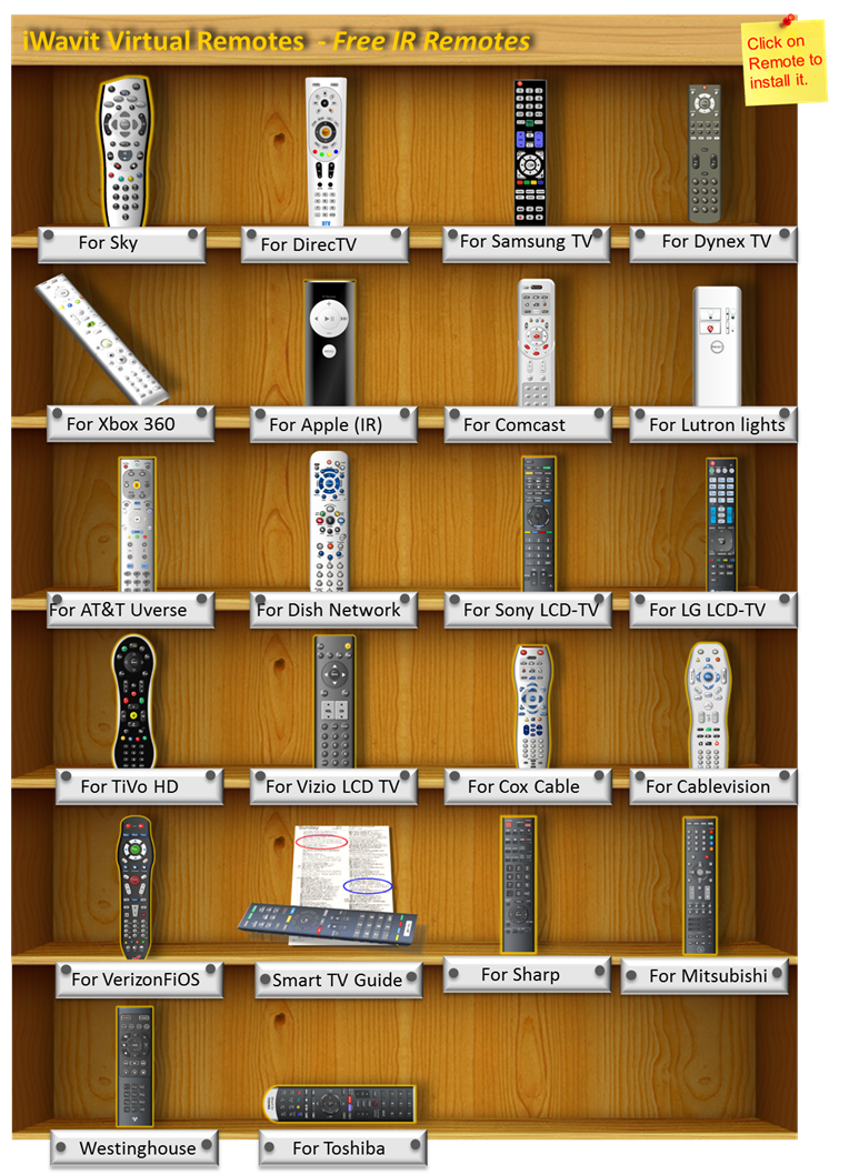 iWavit IR Remotes